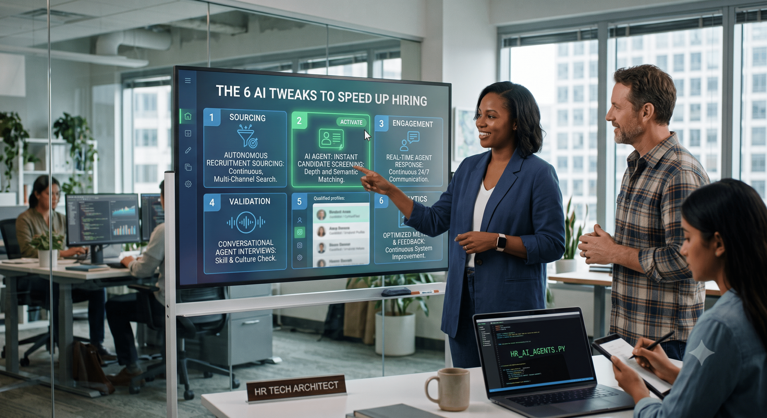 Autonomous recruitment platform using AI agents to automate candidate sourcing, screening, and hiring.