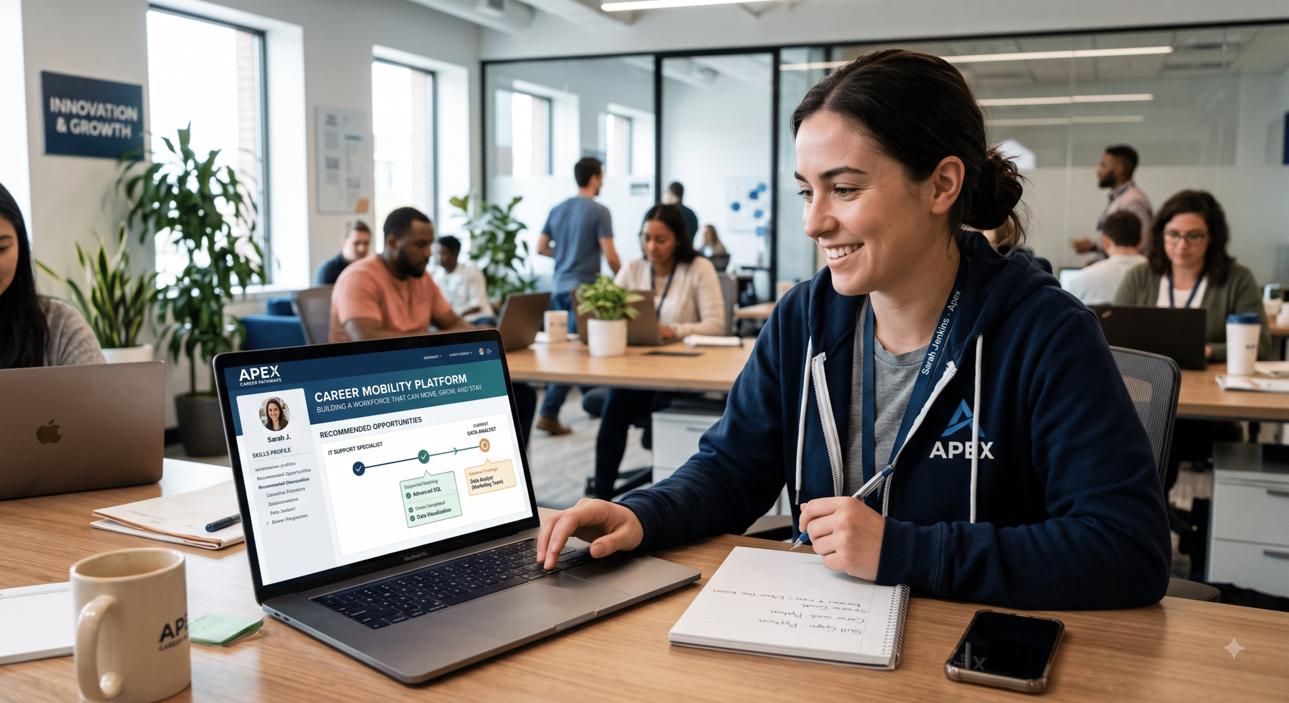 Career mobility platform helping employees explore internal career opportunities and professional growth