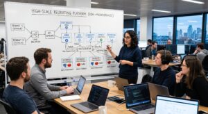 Designing a High-Scale Recruiting Platform: Microservices, Event-Driven Architecture, and Multi-Tenancy